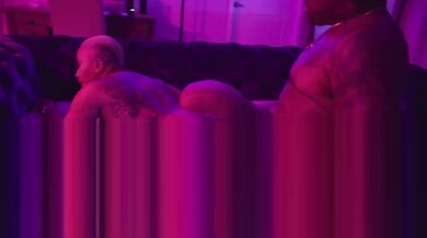 Short haired ebony rides BBC