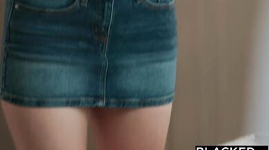 College Babe Emma Sirus Gets A BBC Workout From Physical Therapist