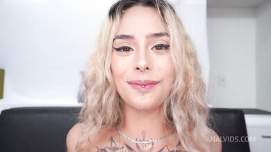 Morganita Brux take on two monster cocks in tight Brazilian pussy!