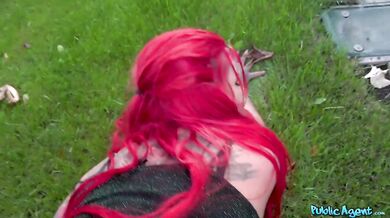 TS Sabien Demonia Big Ass Outdoor Creampie