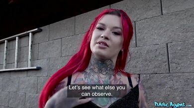 TS Sabien Demonia Big Ass Outdoor Creampie