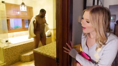 Big black guy fucks hard petite blonde Coco Lovelock