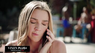 Two big black cocks for hot busty blonde babe