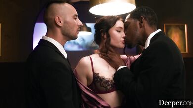 Marfa Pushkin getting her vixen body pulverized in a DP session.