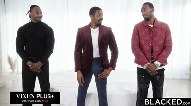 Blake Blossom, Sky Wonderland, and Scarlet Skies get their tightest holes absolutely pulverized by three monster BBCs in a high-voltage orgy