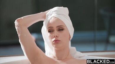 Tiny blonde Braylin Bailey gets her tightest holes absolutely pulverized as she struggles to take every inch of a monster rod