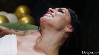 Eva Angelina Angel Youngs and Rissa May team up to worship a massive BBC in a crazy foursome that leaves their holes gaping