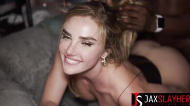 Kenzie Anne gets her tight white pussy fucked raw by a monster dick