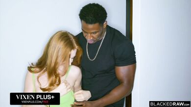 A stunning redhead's obsession with BBC leads to an intense interracial fuckfest
