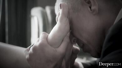 Blair enjoy a hardcore pounding while her cheating hubby stands by and watches