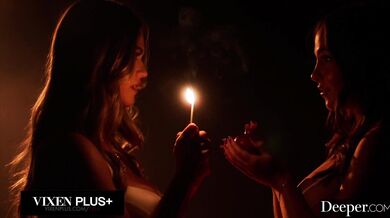 Angie Faith and Rissa May explore every inch of a heavy BBC in this steamy three way encounter