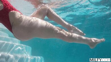 Sandy Love shows her appreciation for the lifeguard's physique with a deep and messy interracial fuck