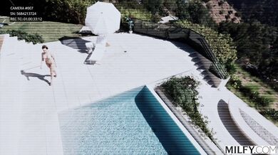 Total internal satisfaction for Melissa Stratton as she gets stuffed by two powerful black studs