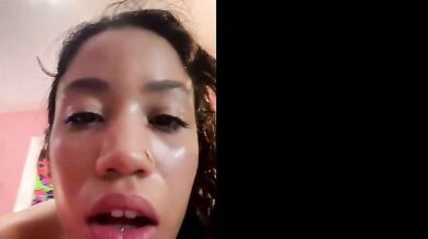 Horny brunette getting her tight pussy fucked raw by huge BBC