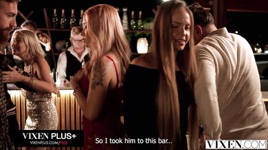 Dolly Orchid riding and bouncing on a big bar cock in HQ