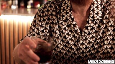 Dolly Orchid riding and bouncing on a big bar cock in HQ