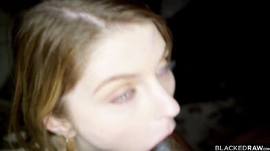 Bunny taking every inch of that massive black cock inside