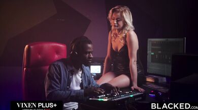 BBC Crazy Blonde Babe Cherry Kiss Gets Filled With Massive Creampie